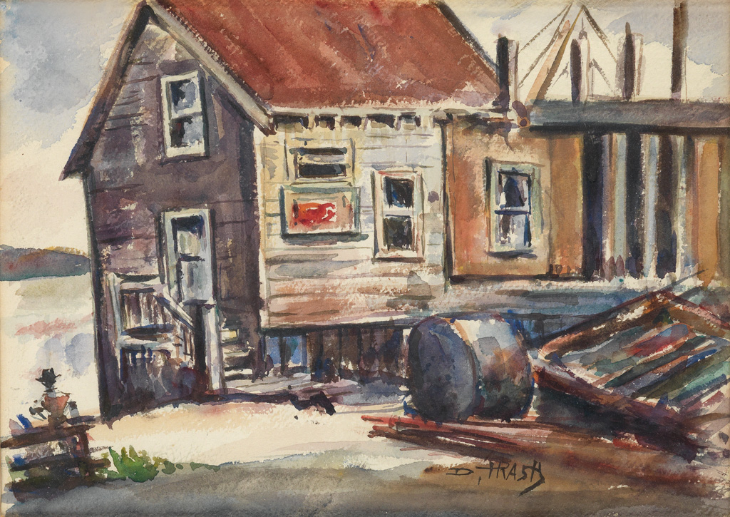 DOX THRASH (1893 - 1965) Untitled (Waterfront Cabin).